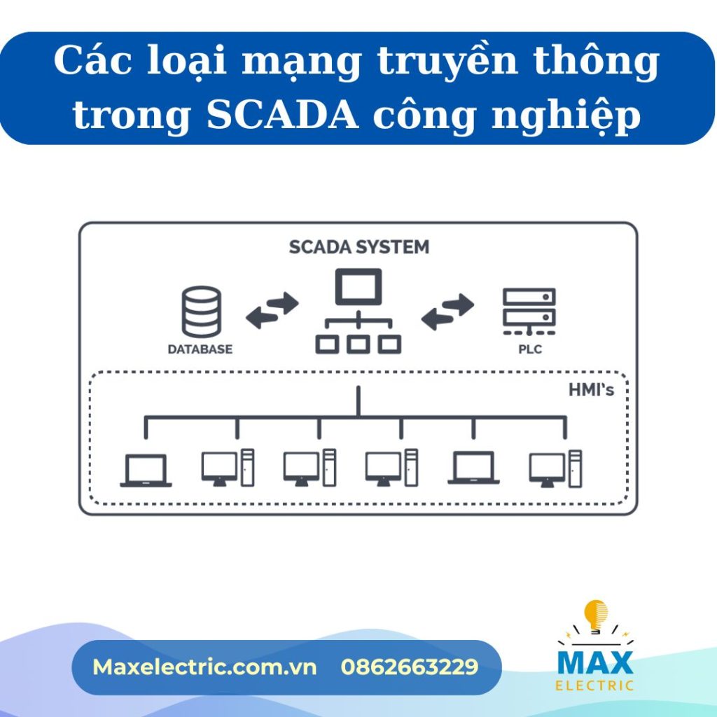 SCADA hoạt động ra sao khi kết hợp với mạng truyền thông công nghiệp?
