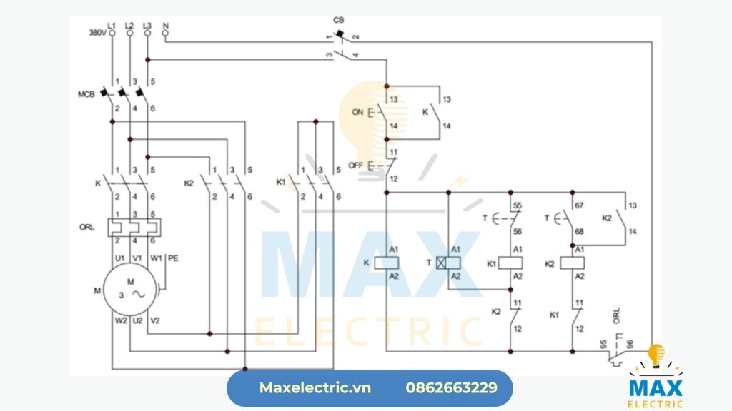 Nguyên lý hoạt động của tủ khởi động sao tam giác