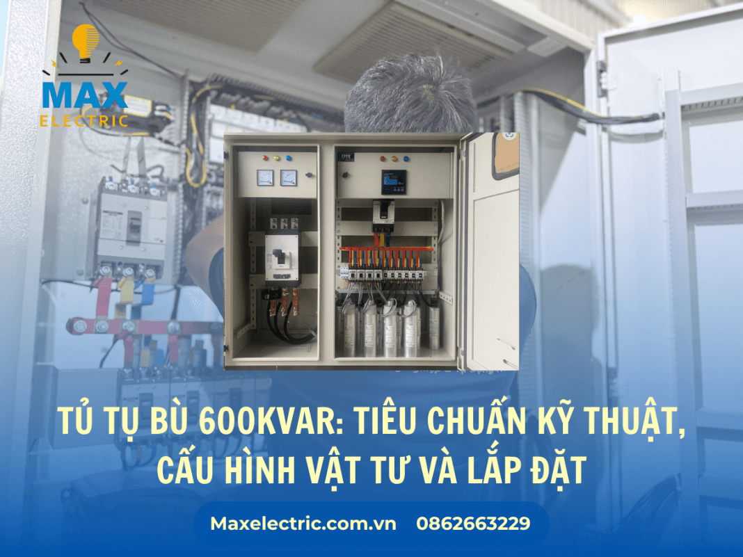 Tủ Tụ Bù 600kVAr: Tiêu Chuẩn Kỹ Thuật, Cấu Hình Vật Tư Và Lắp Đặt